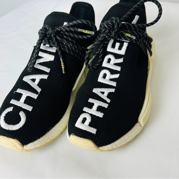 Adidas Human Race NMD Pharrell x Chanel Black Sneakers Shoes - Picture 7 of 13